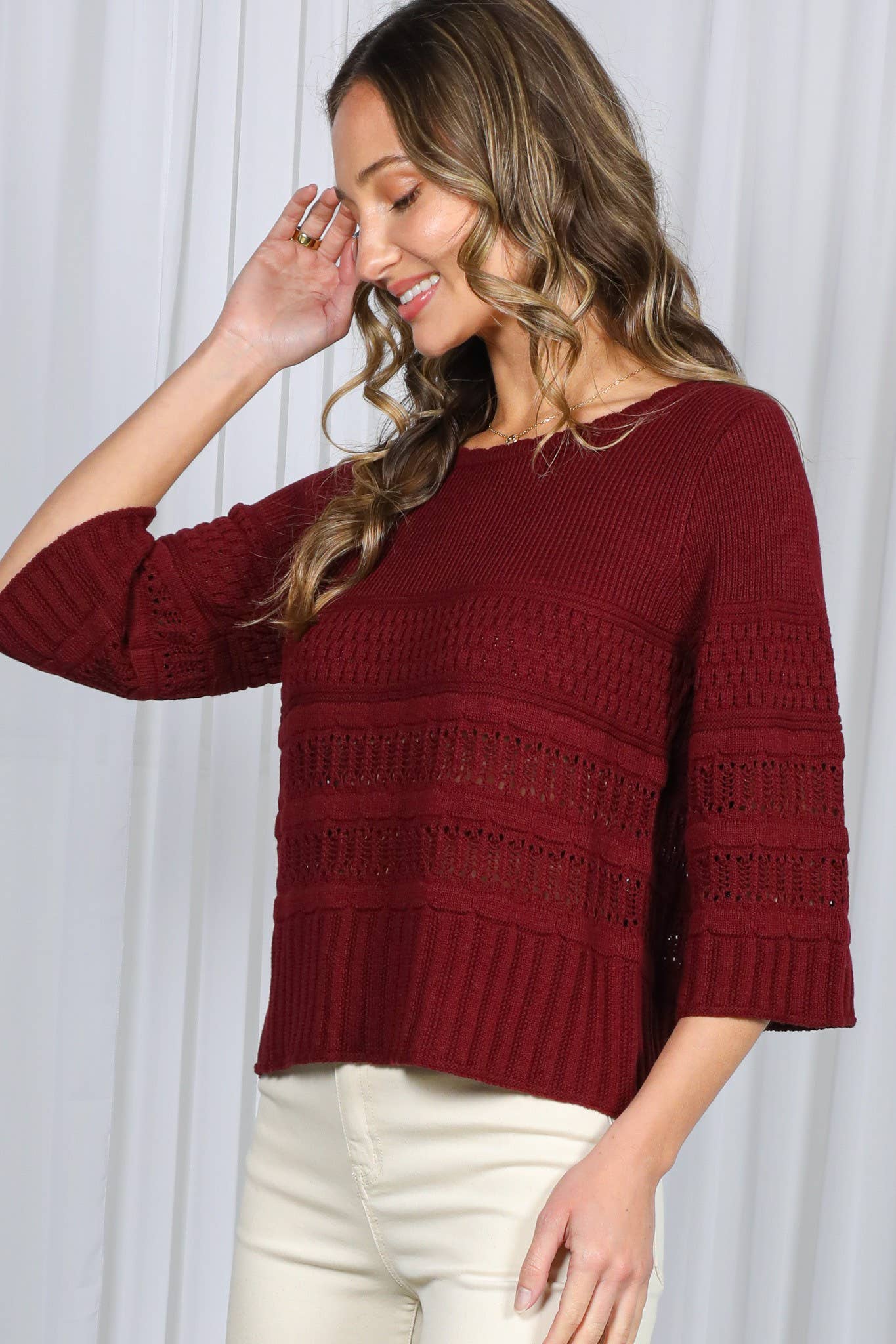 Crochet Knitted Sweater