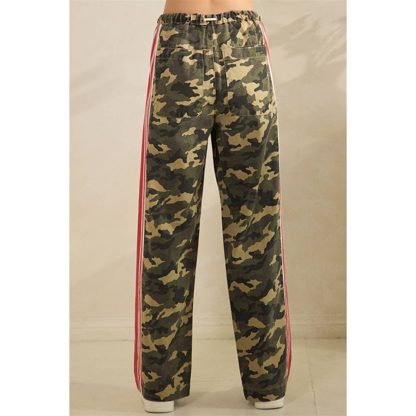 Camo Sport Striped Wide Leg Lounge Pants