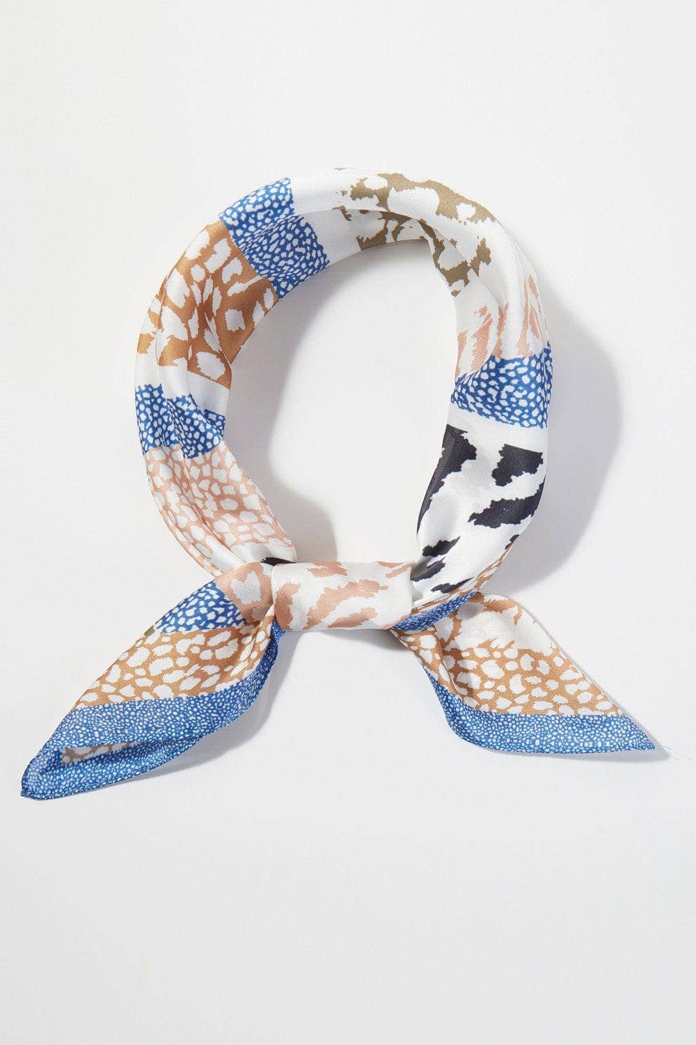 Abstract Leopard Print Bandana Scarf
