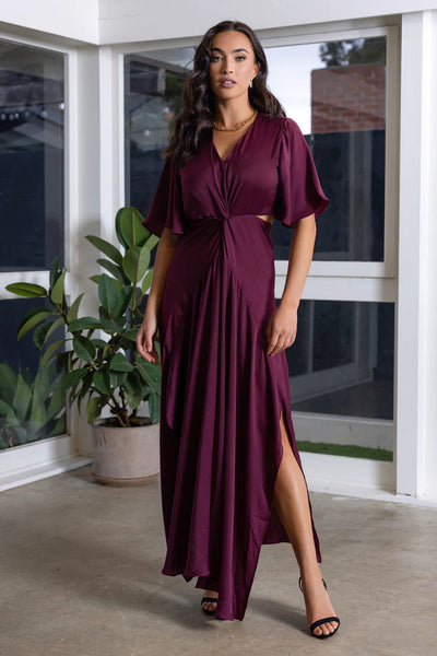 Bishop & Young Crimson Harper Cutout Maxi Dress