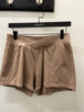 Bobi V-detail Waist Slub Shorts