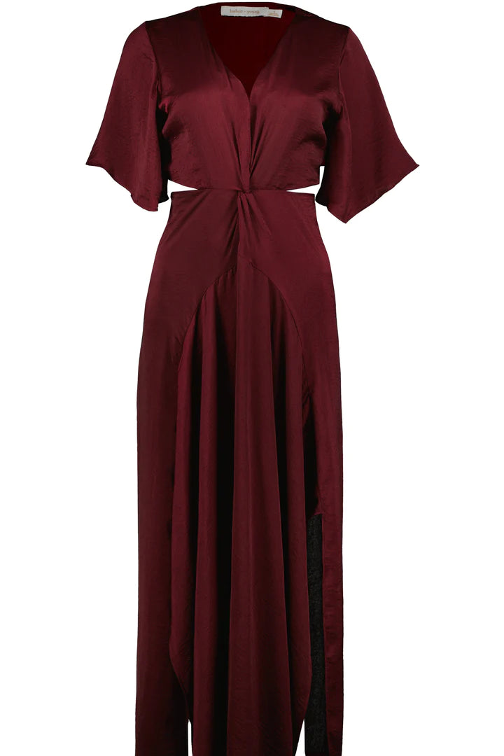 Bishop & Young Crimson Harper Cutout Maxi Dress