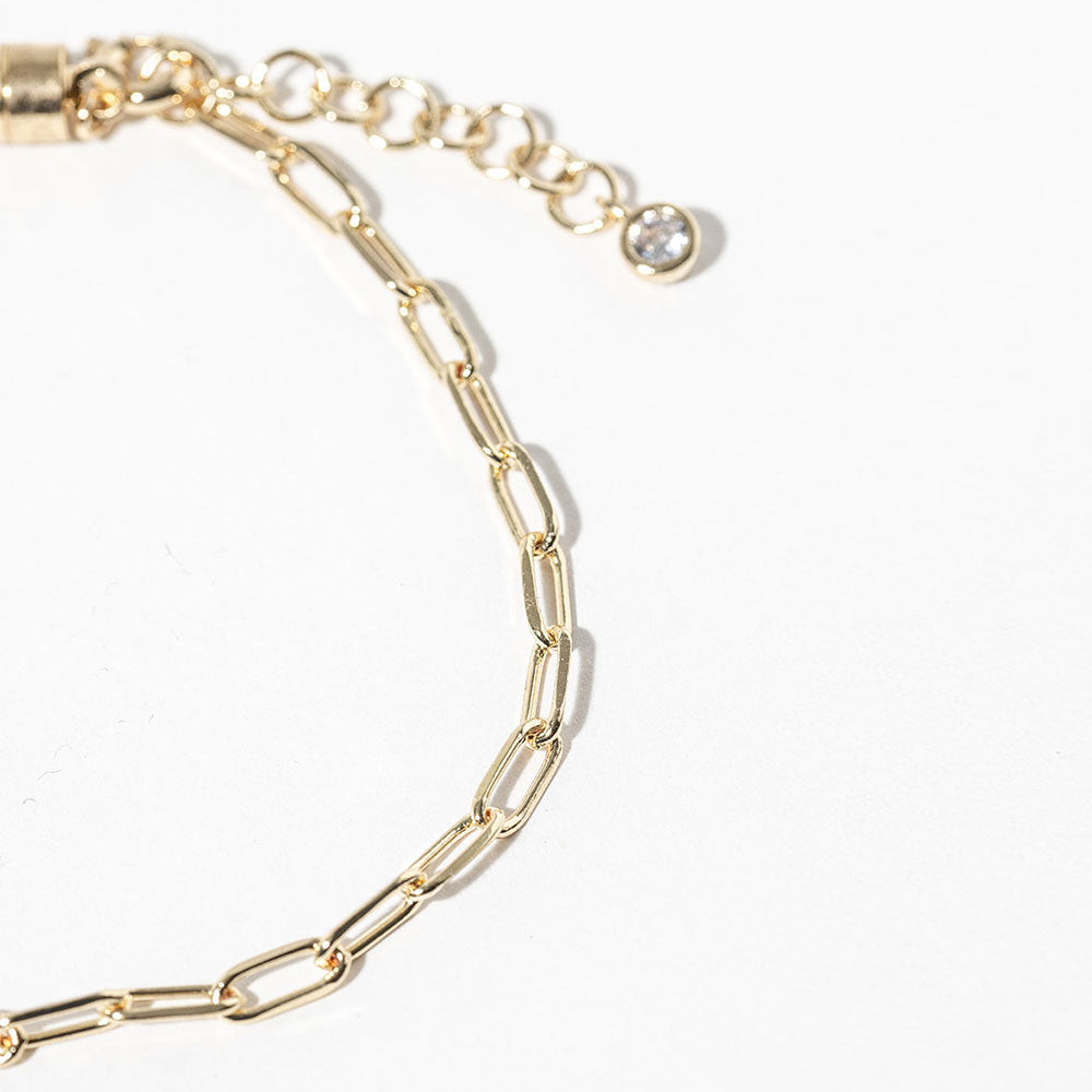 Paperclip Chain Link Magnetic Bracelet