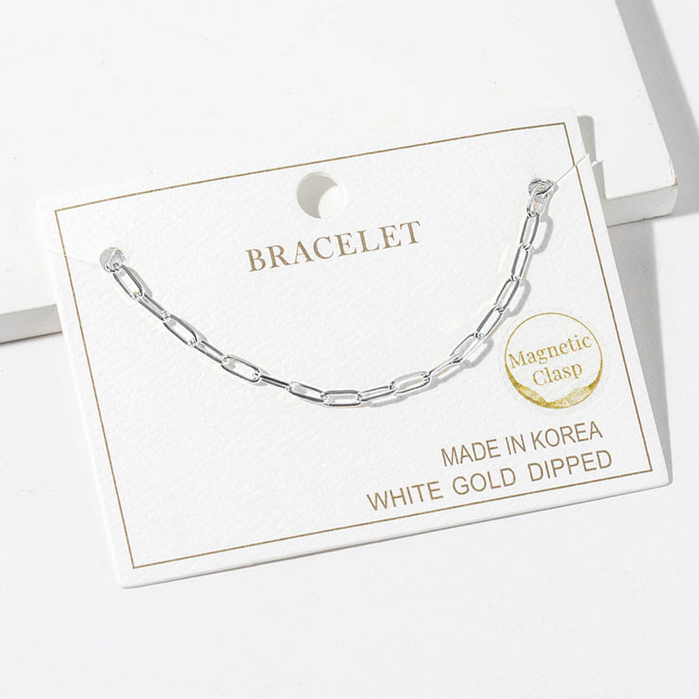 Paperclip Chain Link Magnetic Bracelet
