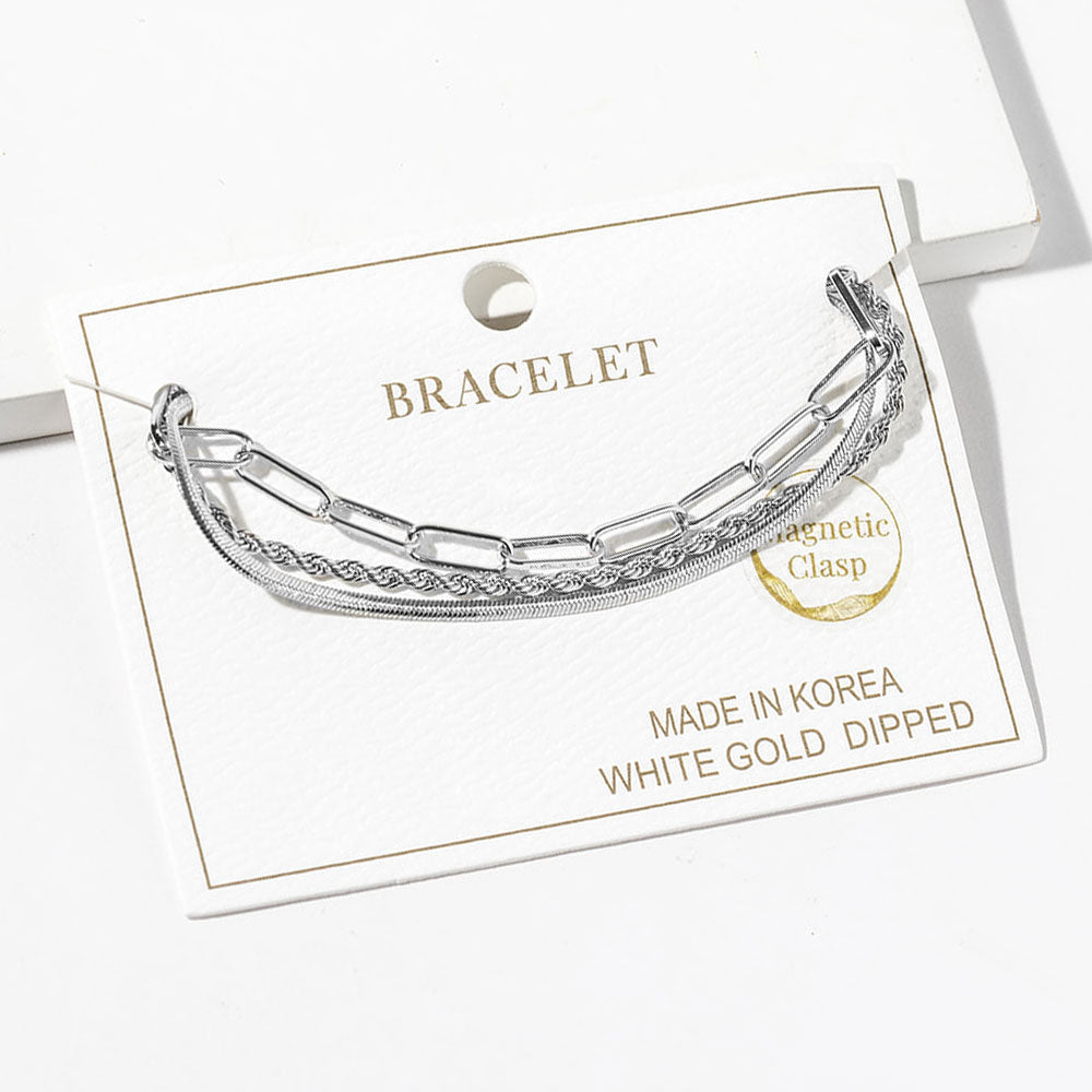 Dipped Layered Chain Bracelet