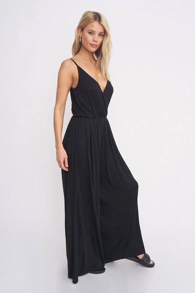 Project Social T Black Wide Leg Jumpsuit