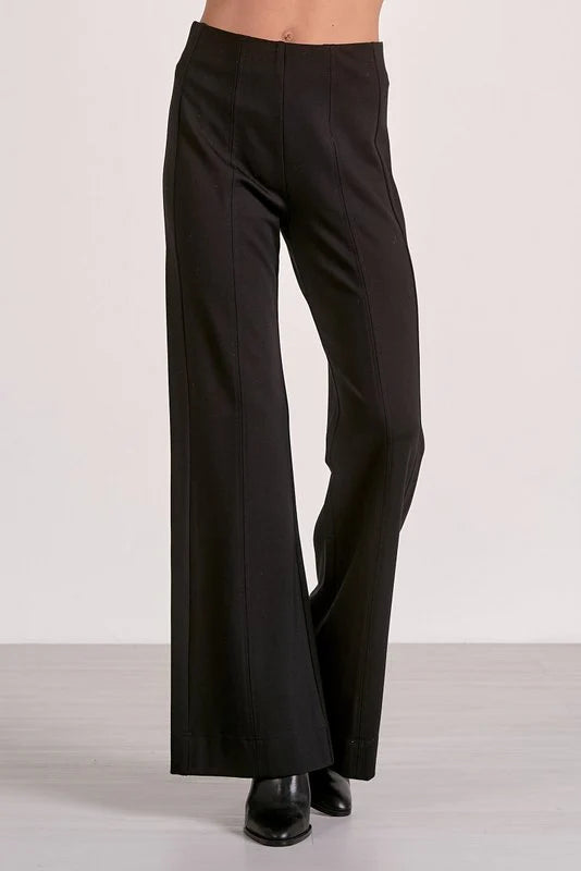 Black Flair Ponte Pants