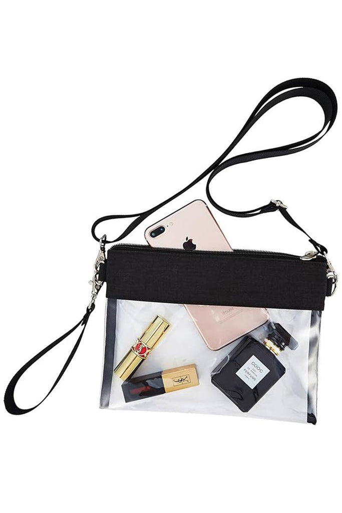Transparent Clear Durable PVC Crossbody Clutch Bag