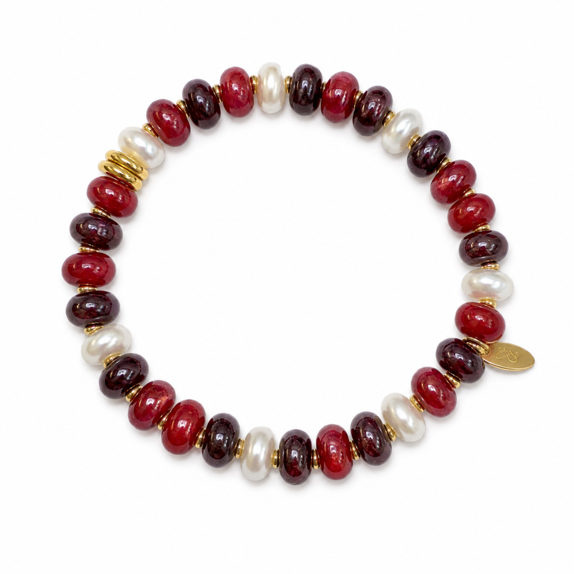 Color Garden Stone Beaded Stretch Bracelet