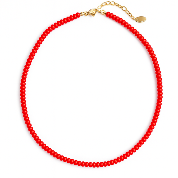 Red Beaded Necklace