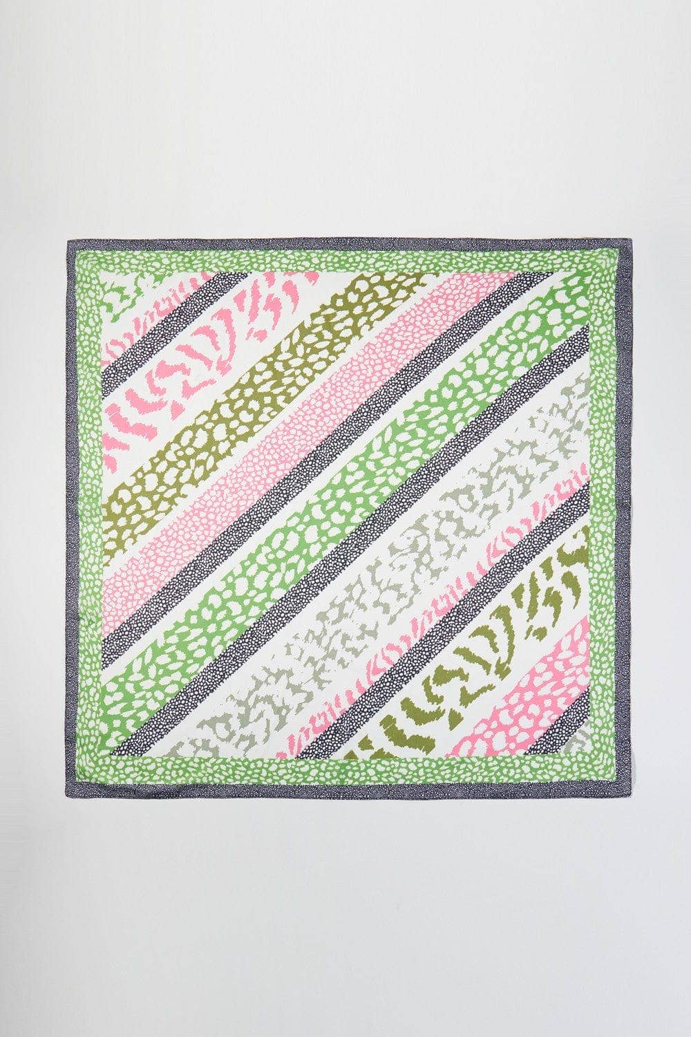 Abstract Leopard Print Bandana Scarf