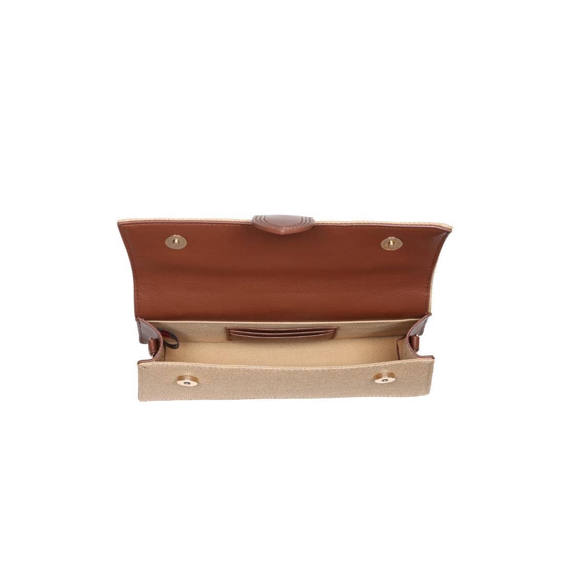 Straw Vegan Leather Crossbody Purse
