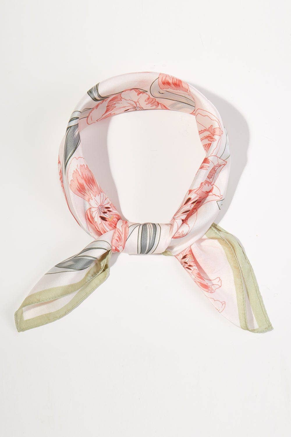 Floral Print Bandana Scarf