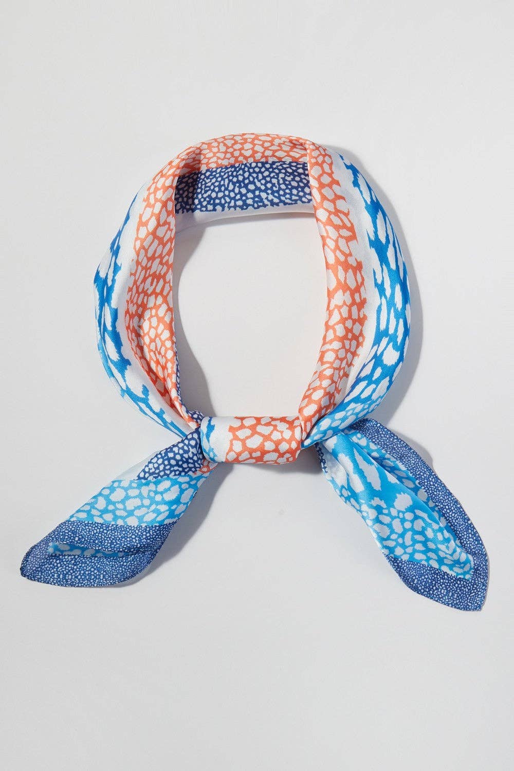 Abstract Leopard Print Bandana Scarf