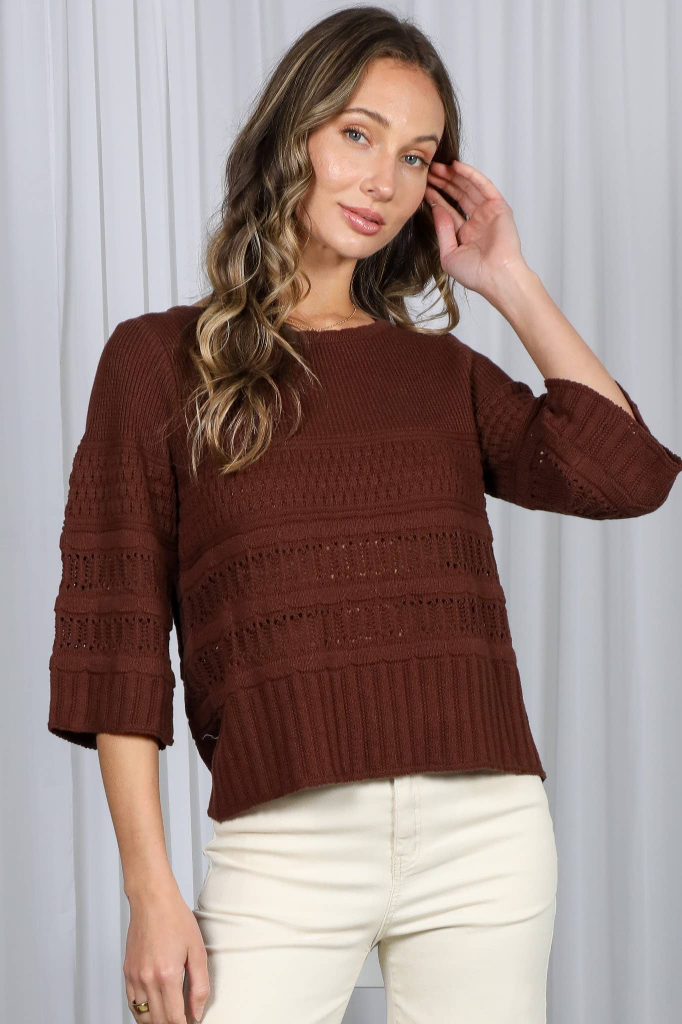 Crochet Knitted Sweater
