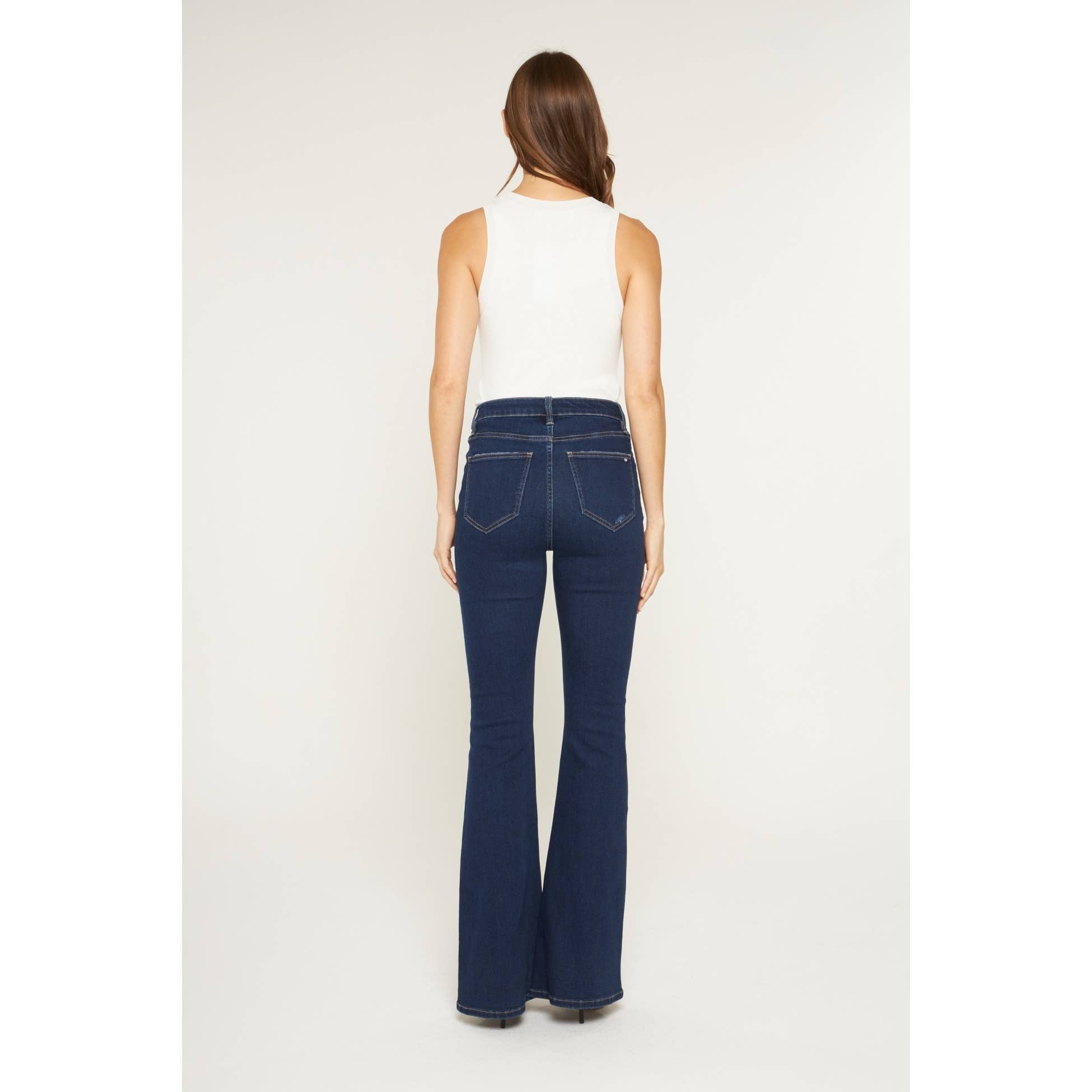 Super High Rise Flare Leg Jean – Blue Eyes