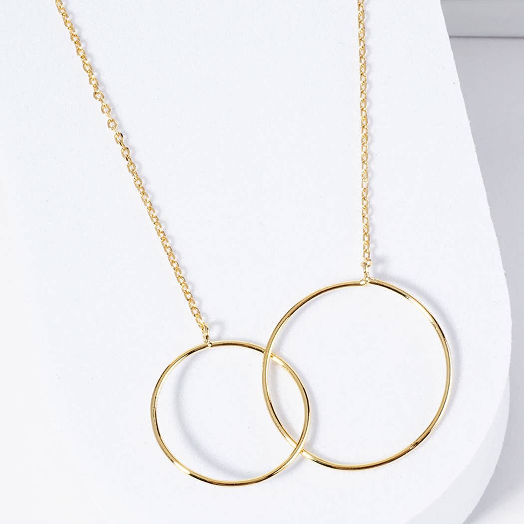 Gold-Dipped Mom&Daughter Necklace