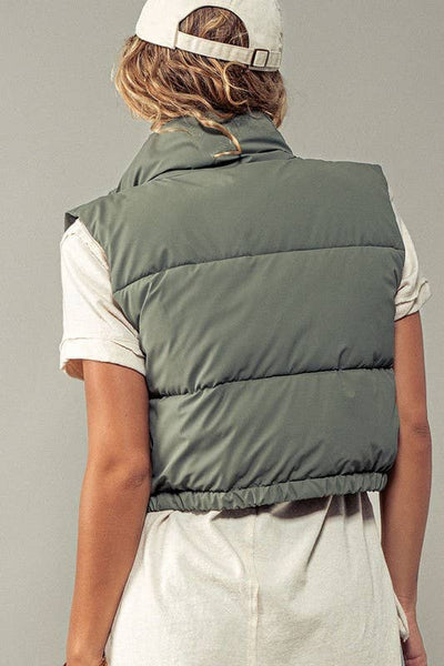Essential Puffer Down Vest with Adjustable Hem