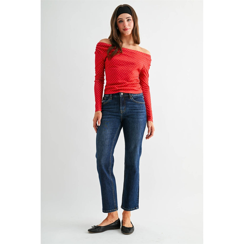 Mid-Rise Straight Ankle Jean