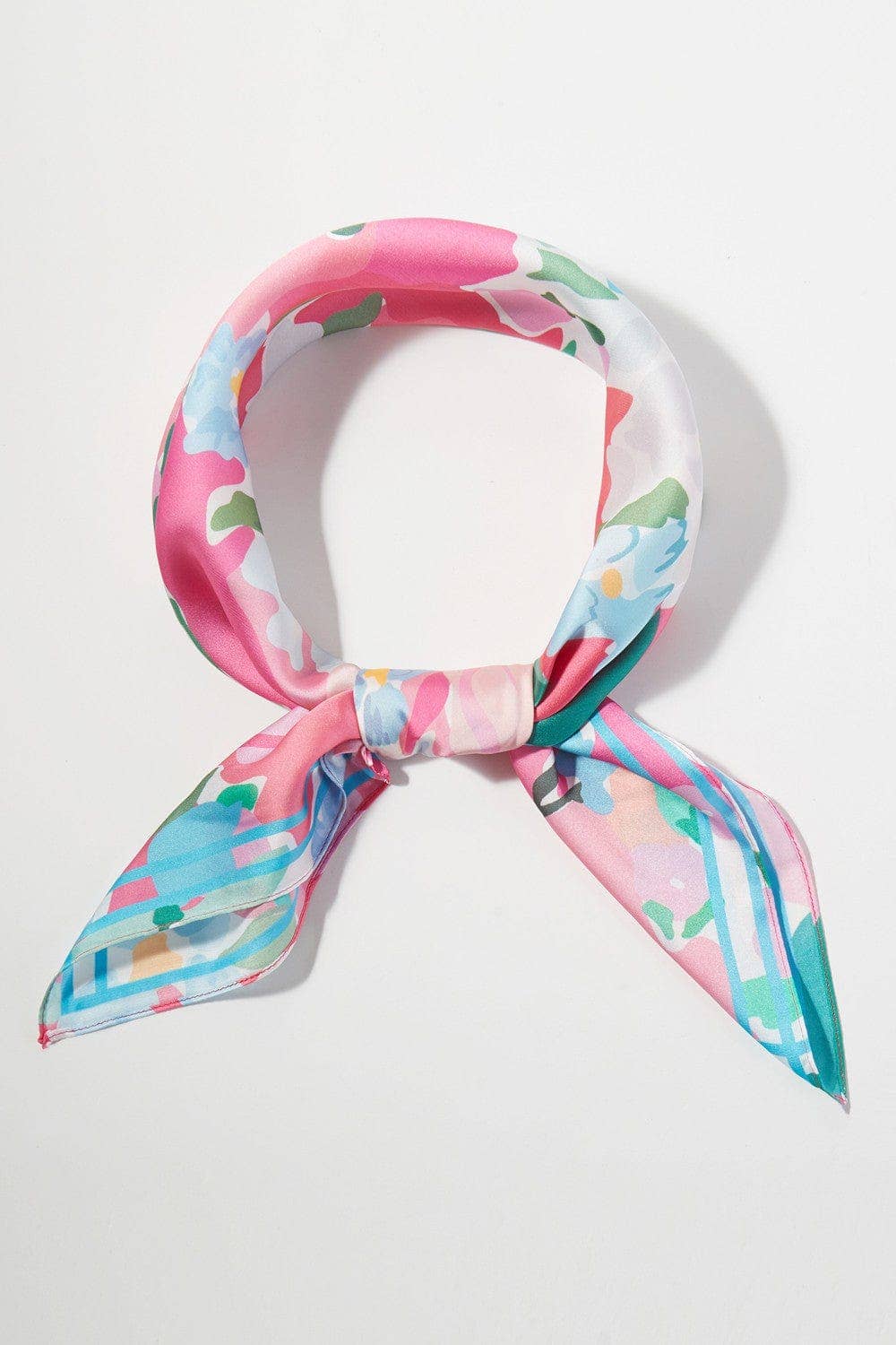 Abstract Garden Print Bandana Scarf