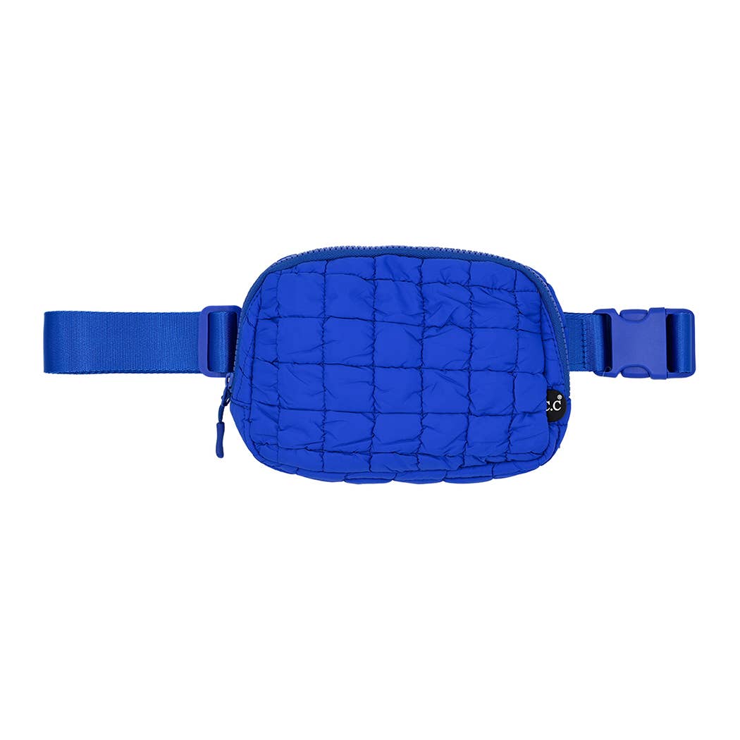 Quilted Puffer Fanny Pack Belt Bag