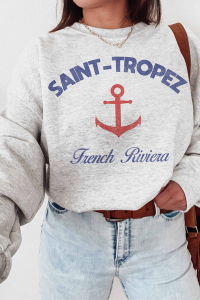SAINT TROPEZ GRAPHIC SWEATSHIRT