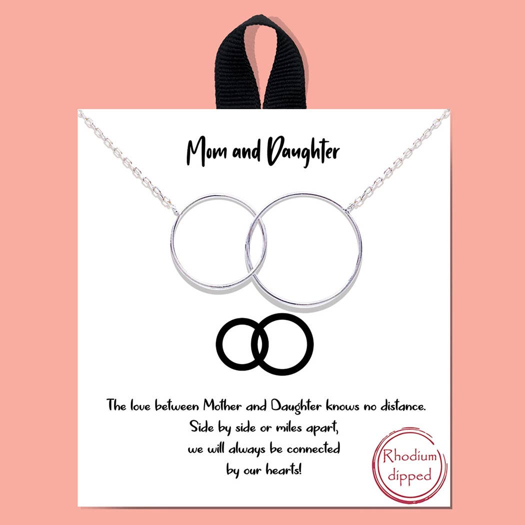 Gold-Dipped Mom&Daughter Necklace