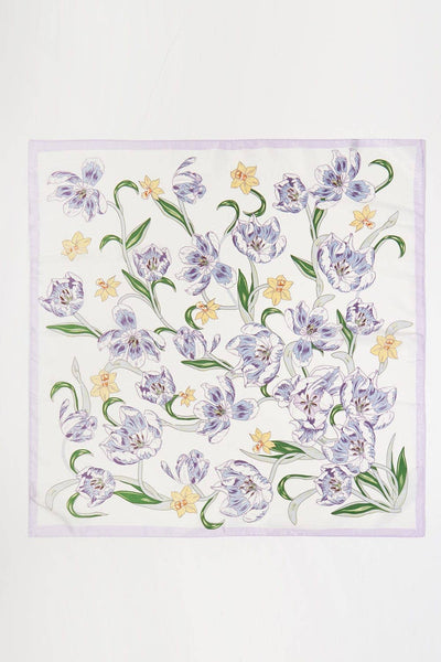 Floral Print Bandana Scarf