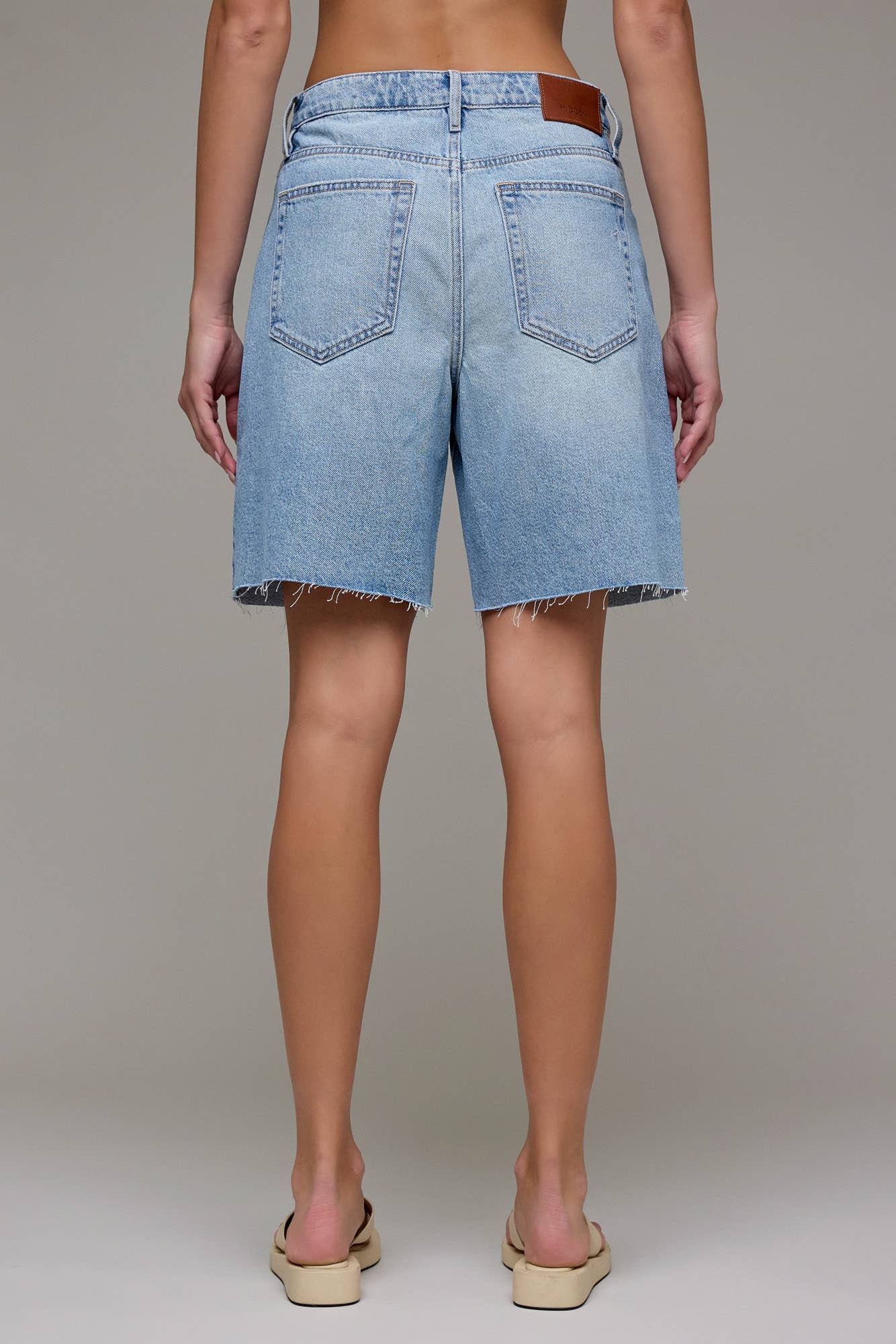 Medium Wash 8" Inseam Baggy Shorts