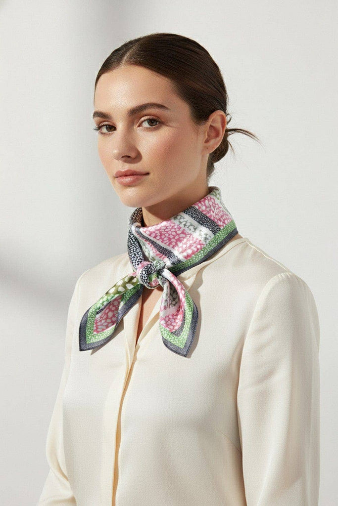 Abstract Leopard Print Bandana Scarf