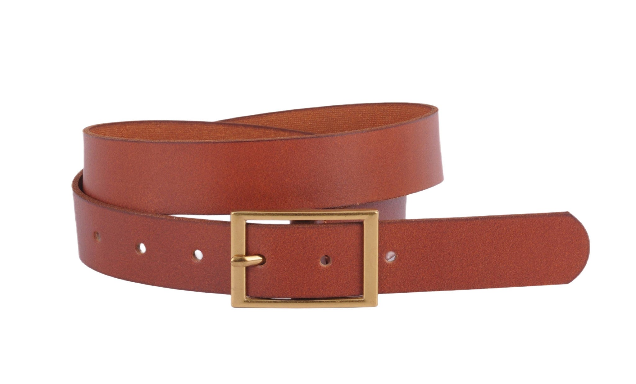 Classic Rectangle Buckle Leather Belt
