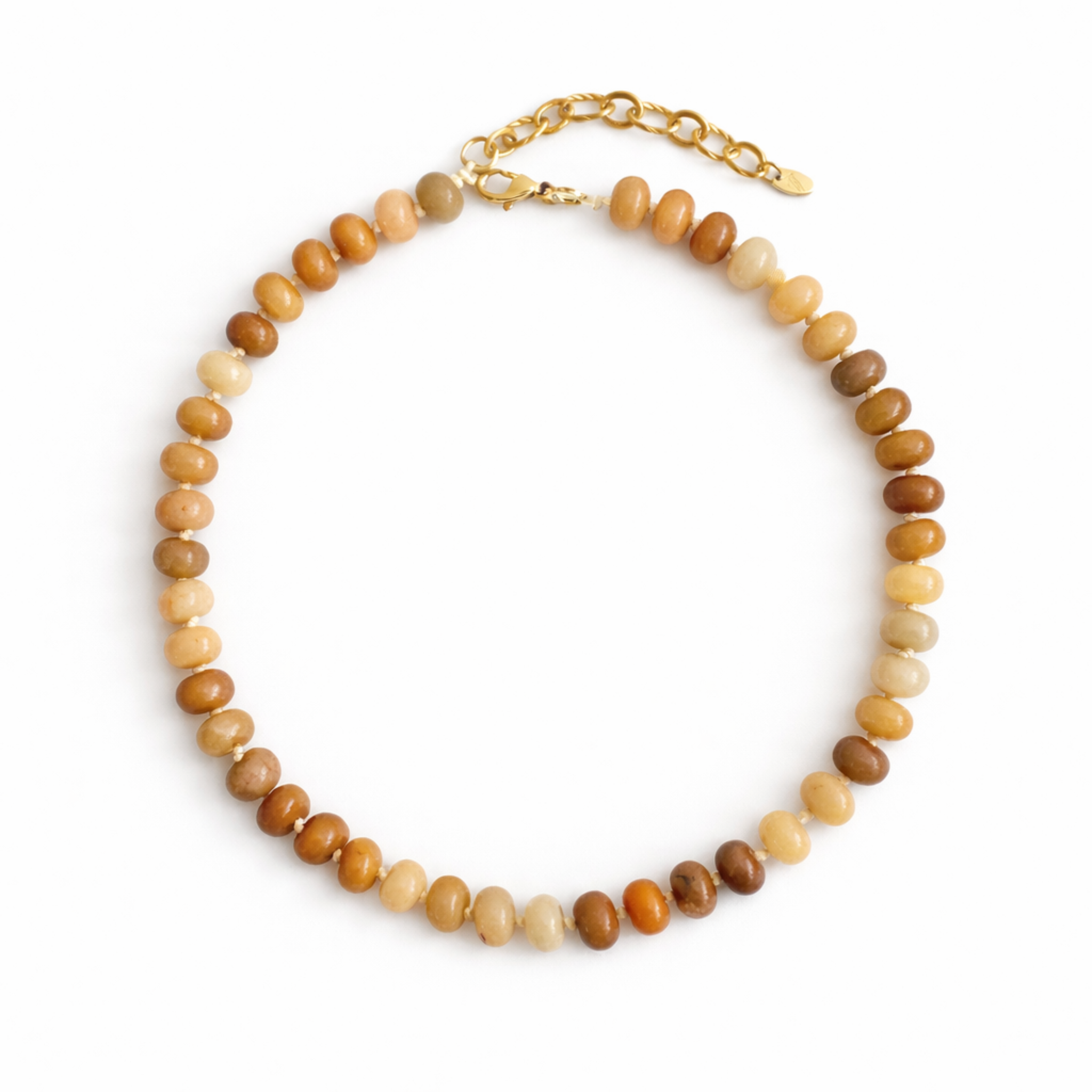 Refined Stone Bead Necklace