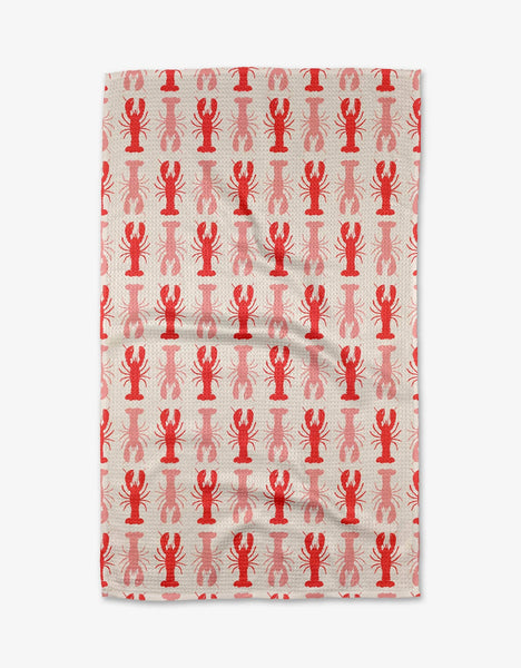 Lobster Stripe Tea Towel