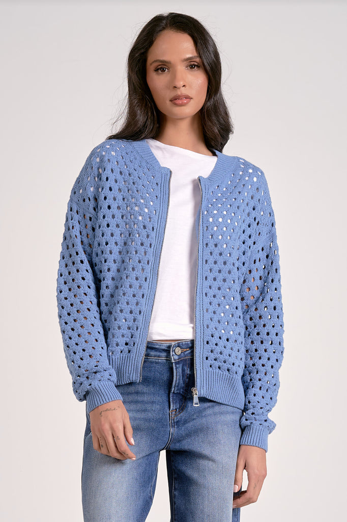 Zip Front Cardigan Sweater