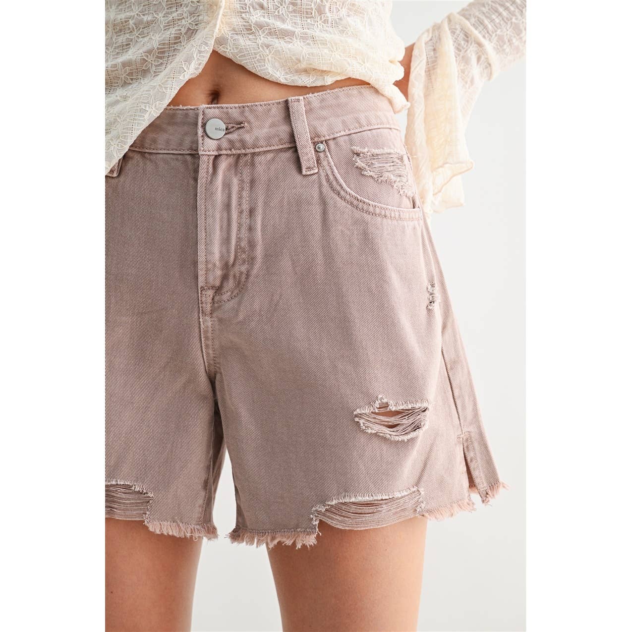 Rigid Boyfriend Midi Shorts