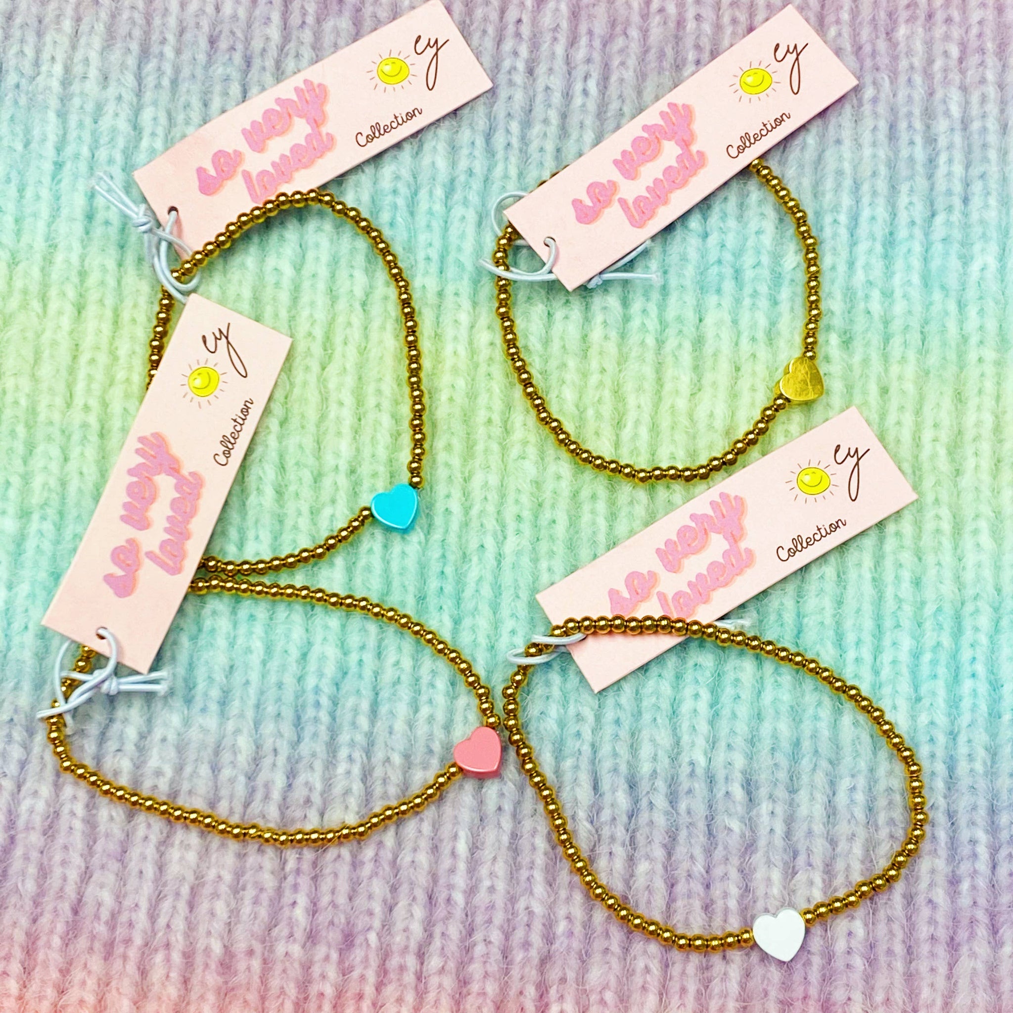 So Very Loved Heart Stretch Bracelet