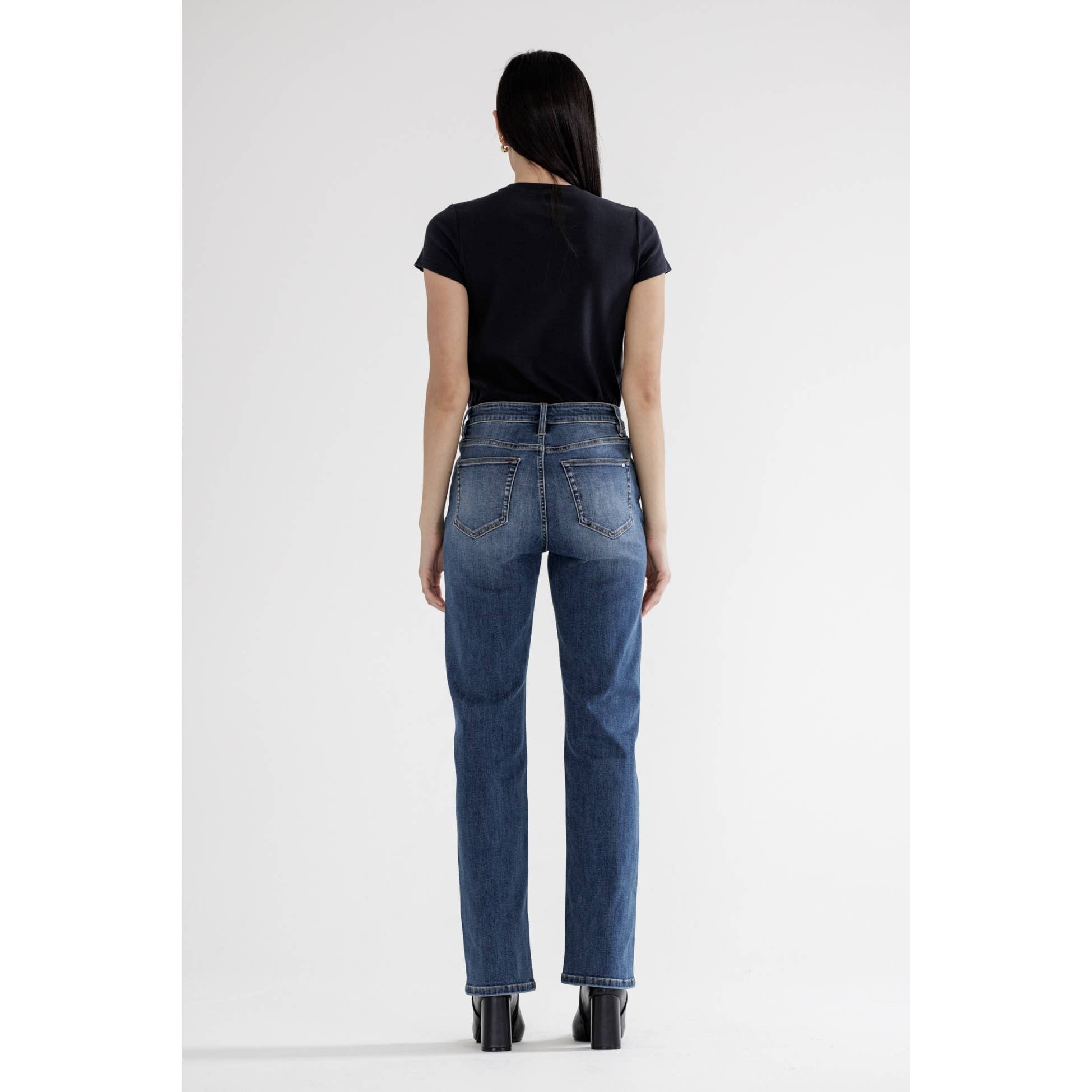 High Rise Straight Leg Jean
