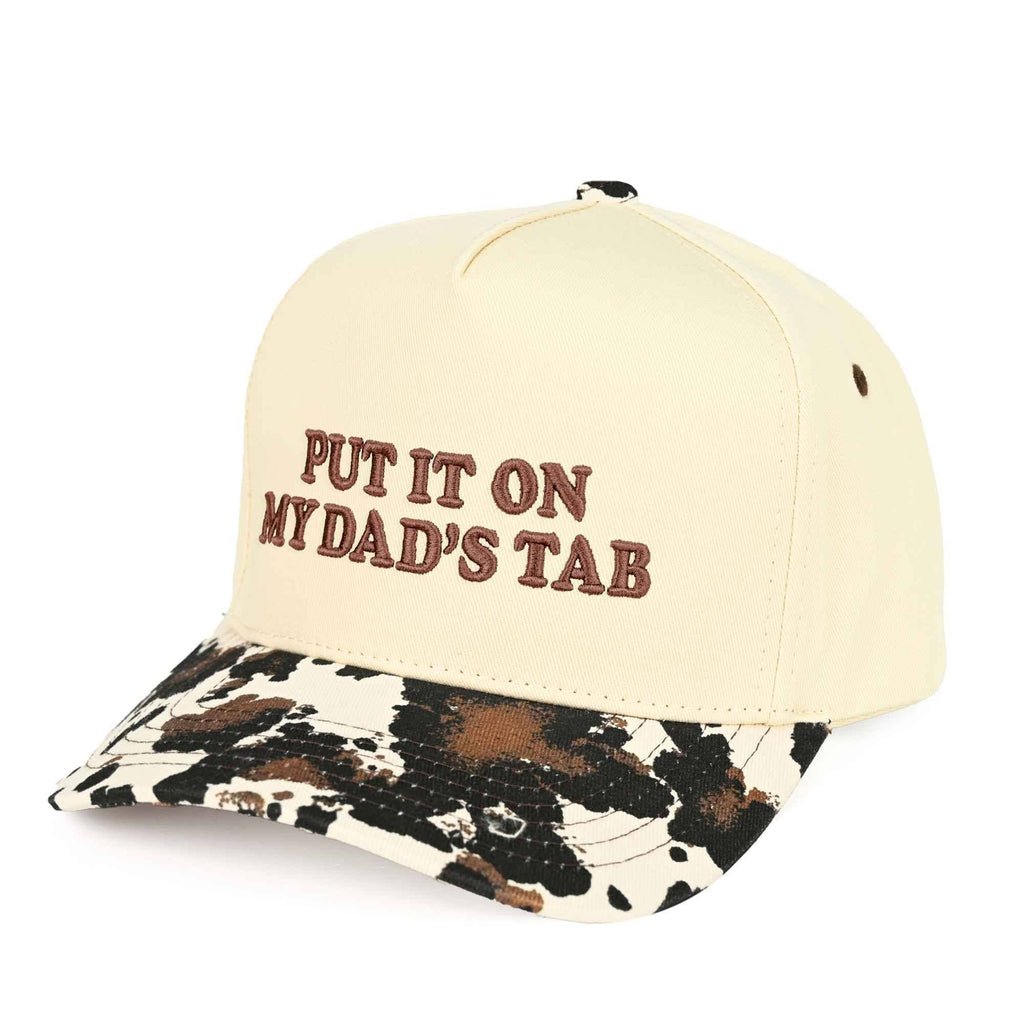 "Put It On My Dad's Tab" Puff Embroidery Trucker Hat