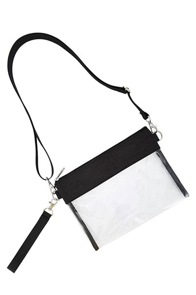 Transparent Clear Durable PVC Crossbody Clutch Bag