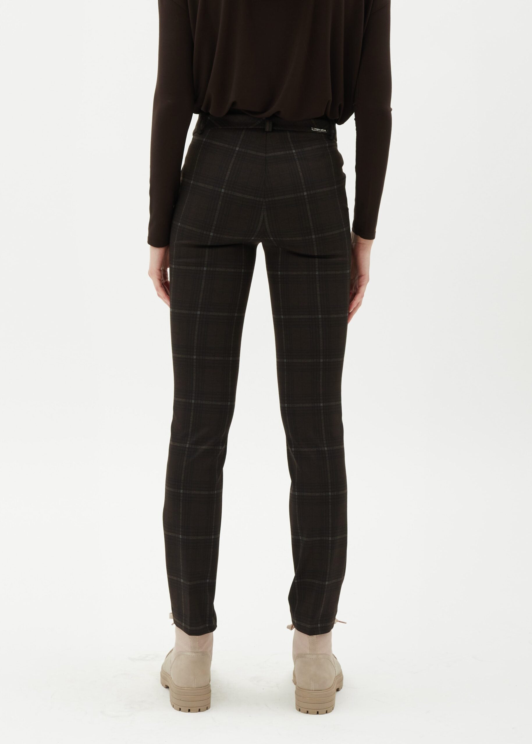 I Love Tyler Madison Bonnie Portland Brown Plaid Pant