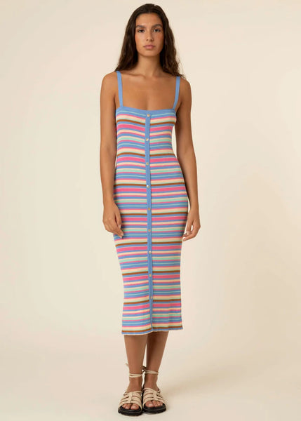FRNCH Tania Striped Knitted Dress