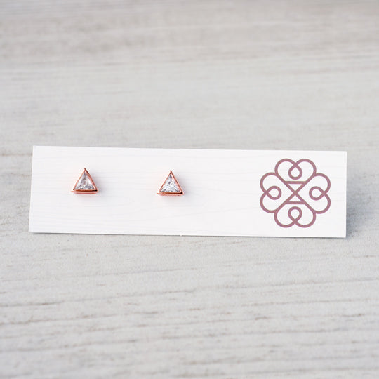 Vela Triangle Studs