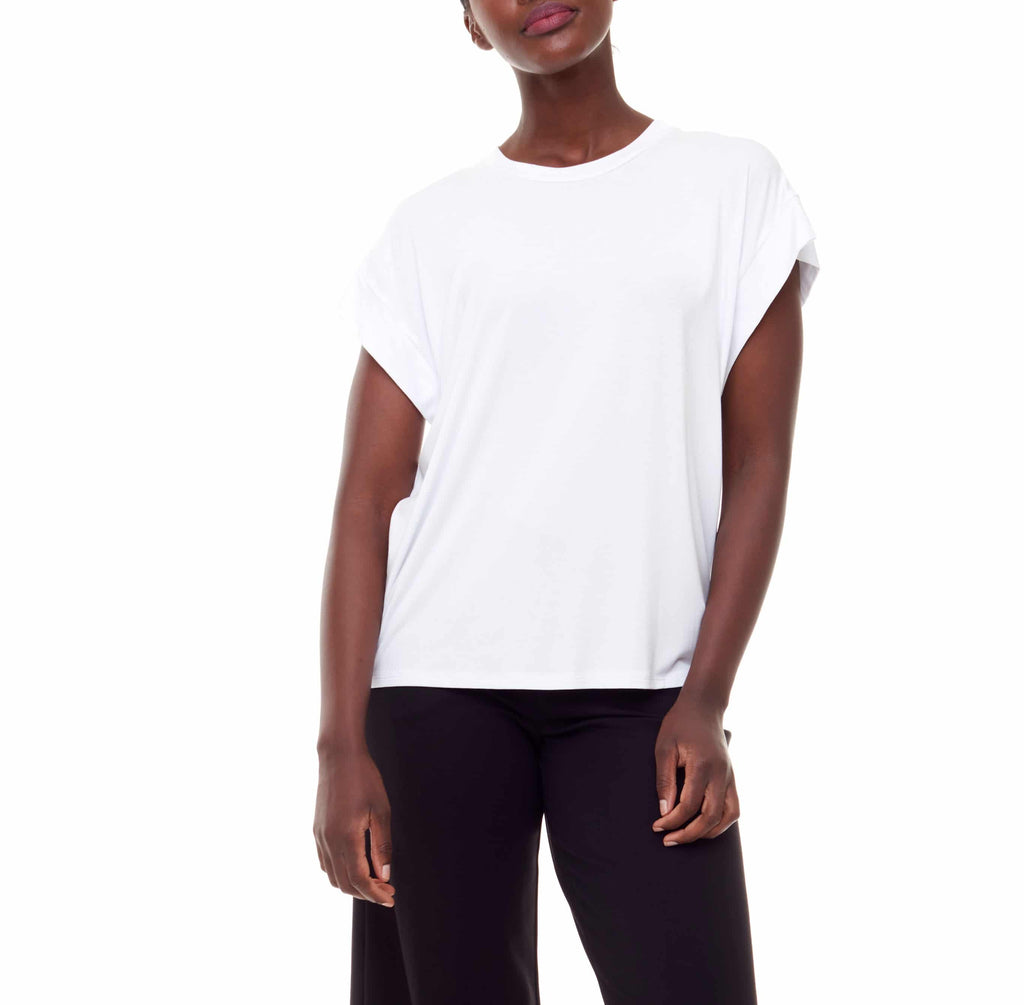 ILTM White Felicity Cap Sleeve Top