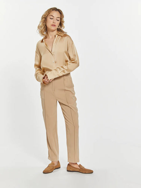 Weekend LA Avory Satin Button Down Top