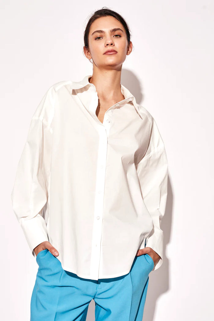 Deluc Clero Oversize Button Down Top