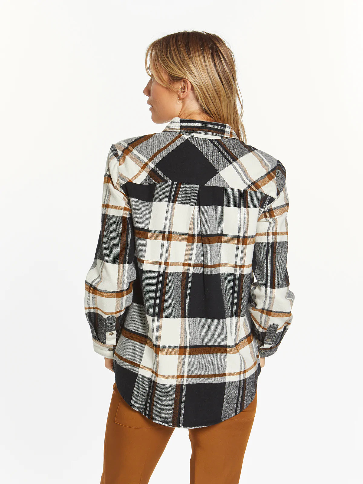 Thread & Supply Jake Black Brown Plaid Flannel