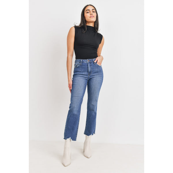 Just Black Denim High Rise Vintage Straight Jeans