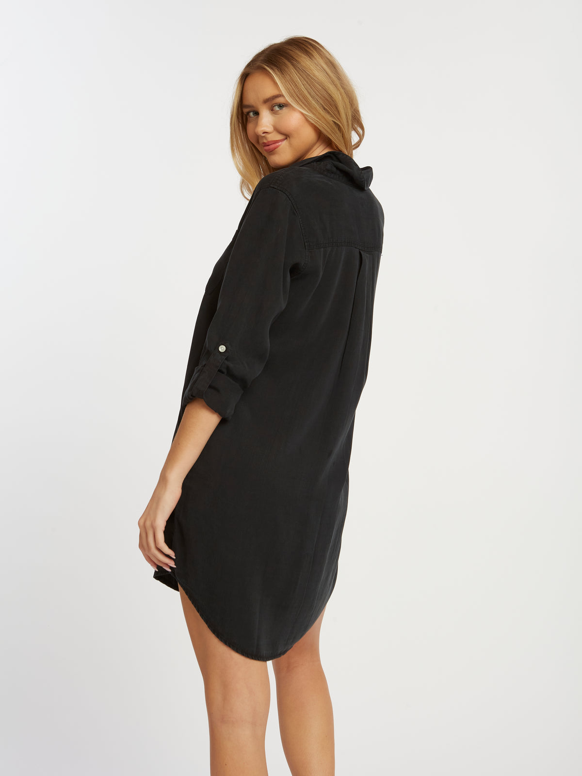 Thread & Supply Charisma Vintage Black Button Down Dress-Maria Vincent Boutique Thread & Supply Charisma Vintage Black Button Down Dress-Maria Vincent Boutique