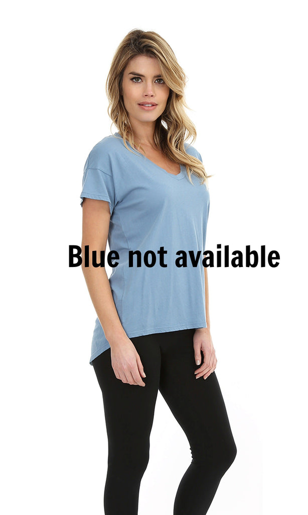 Relaxed Fit V-Neck Tee