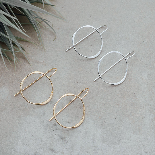 Varina Circle Drop Earrings